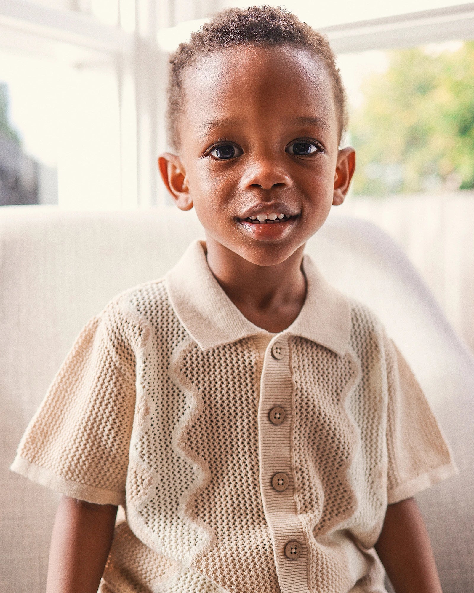 Kynd Baby Classic Mesh Knit Short Sleeve Shirt Shell - Size 000