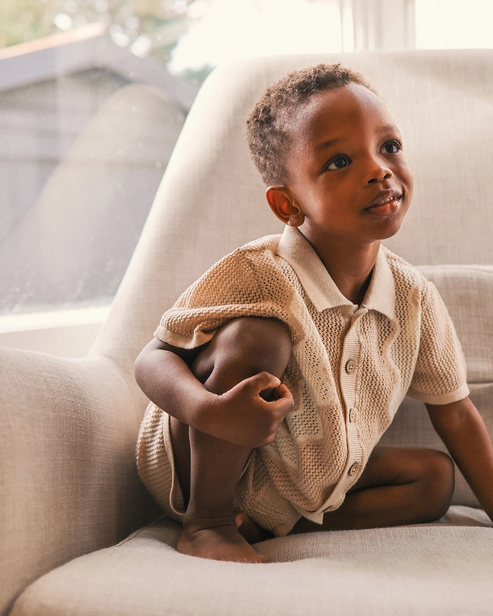 Kynd Baby Classic Mesh Knit Short Sleeve Shirt Shell - Size 000