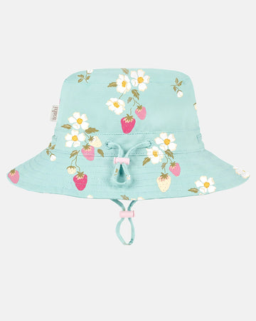 Sunhat Strawberry Fields, Aqua, Large