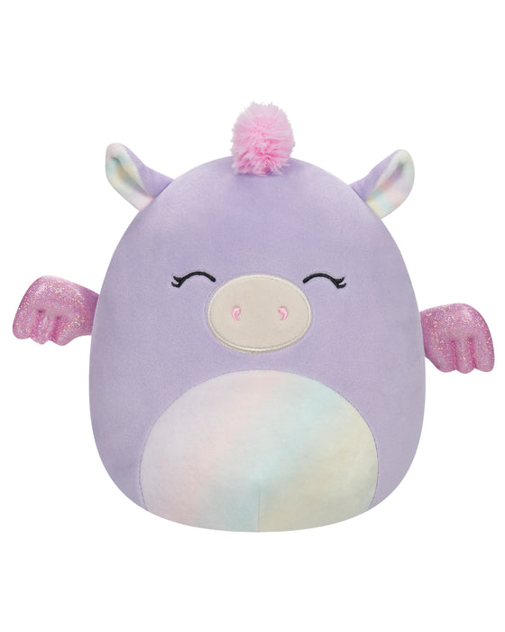 Squishmallows 7.5 Inch Rei Pink and Purple Pegasus