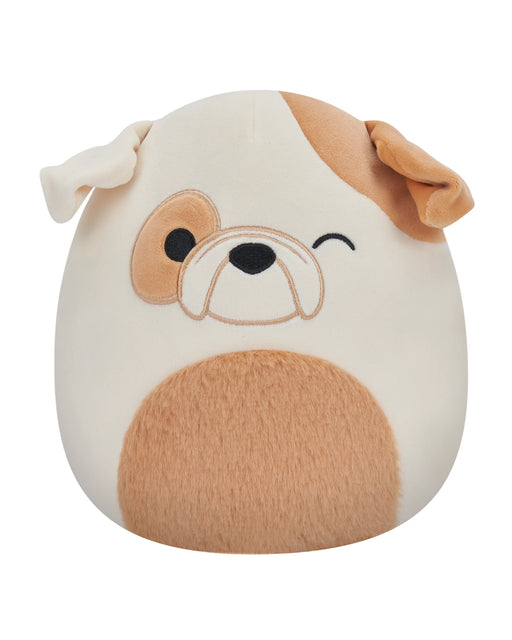 Squishmallows 7.5 Inch Brock Winking Bulldog with Fuzzy Belly