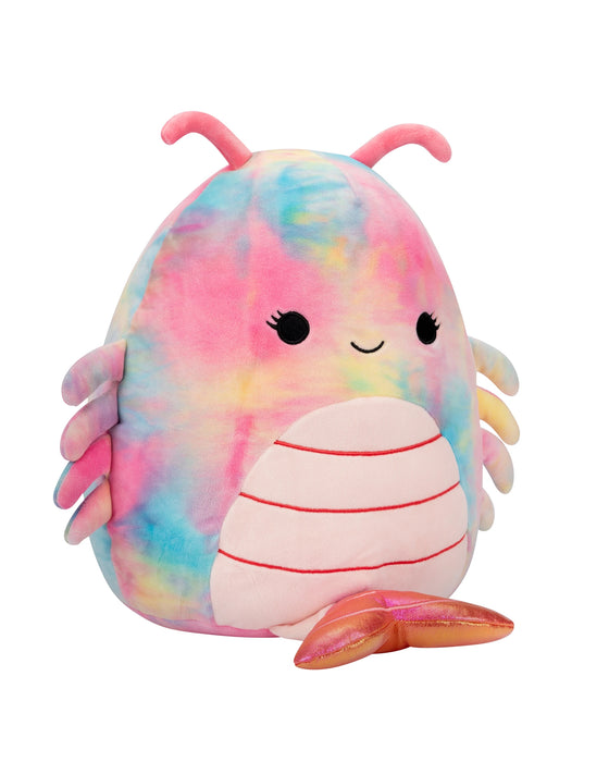 Squishmallows 12 Inch Candis Rainbow TieDye Shrimp