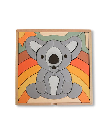 Stellavan & Papa - 3-in-1 Large Block Puzzle, Koala