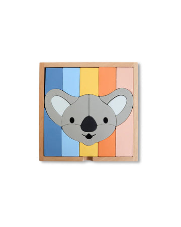 Stellavan & Papa - 3-in-1 Small Block Puzzle, Koala