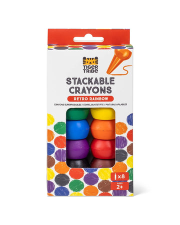 Stackable Crayons - Retro Rainbow