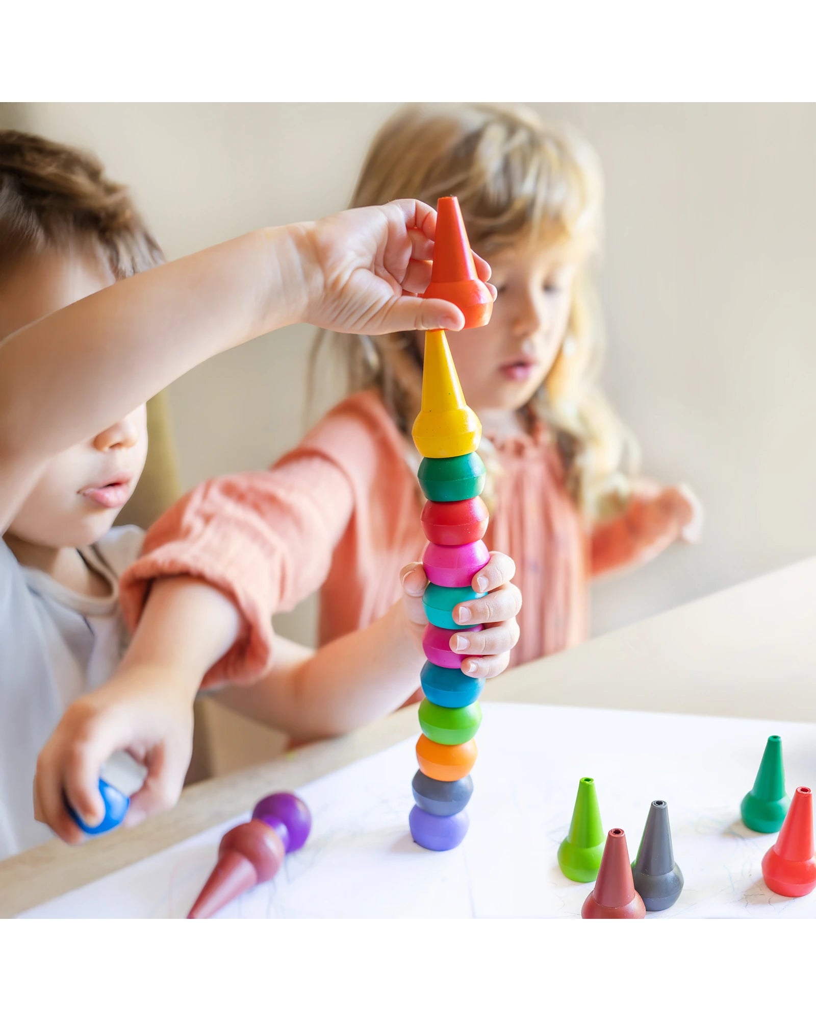 Stackable Crayons - Retro Rainbow