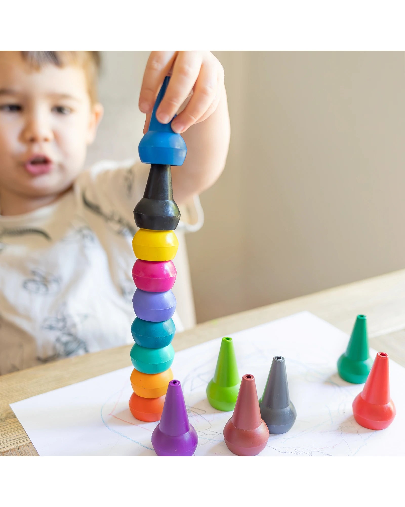 Stackable Crayons - Retro Rainbow