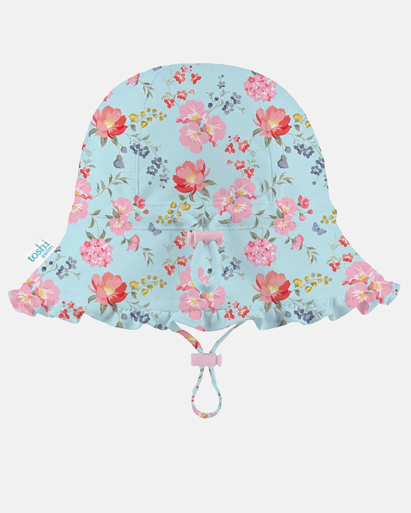 Swim Bell Hat Twinkle, Aqua Garden, Medium
