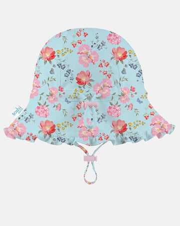 Swim Bell Hat Twinkle, Aqua Garden, Medium
