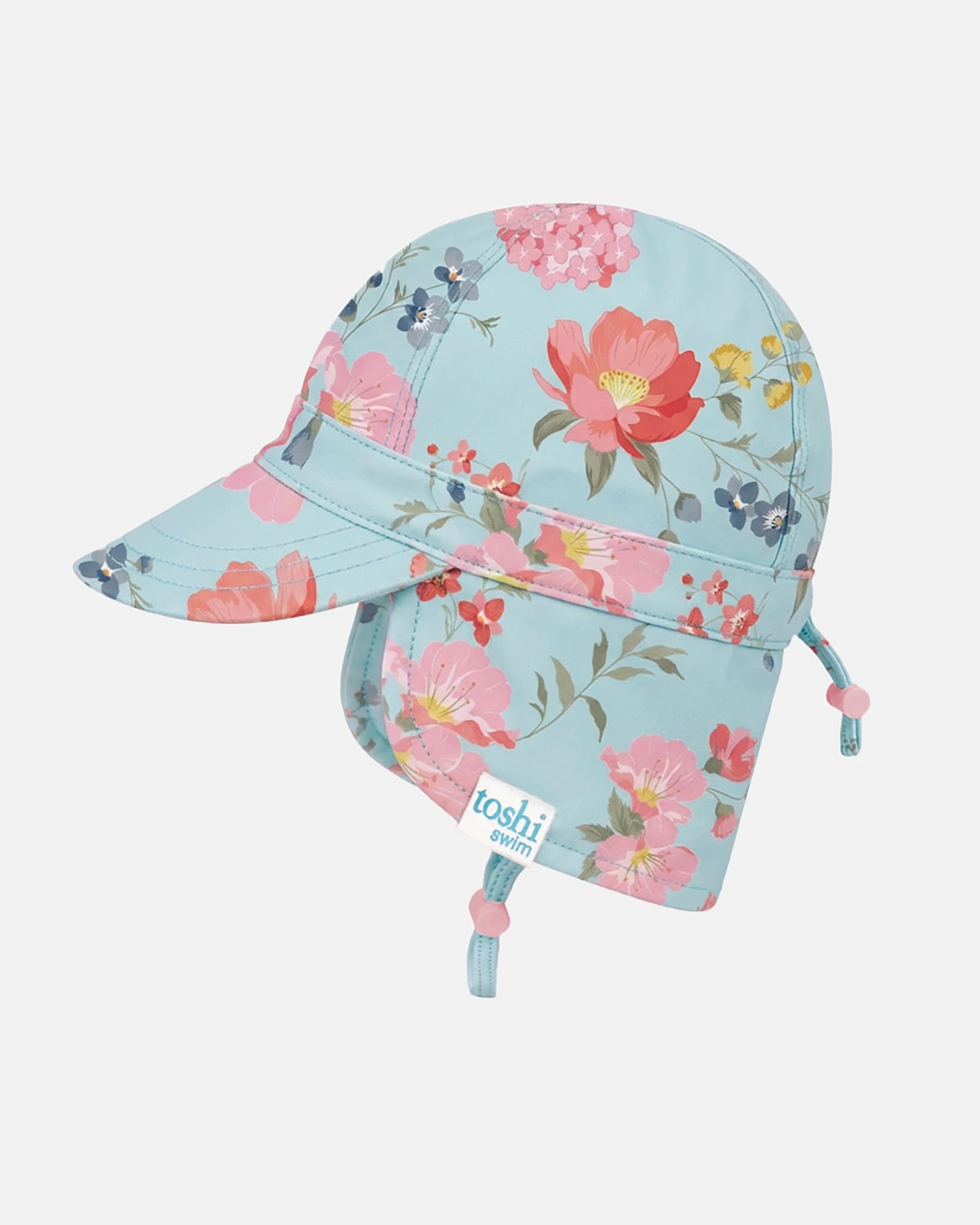 Swim Flap Cap Twinkle, Aqua Garden, Small
