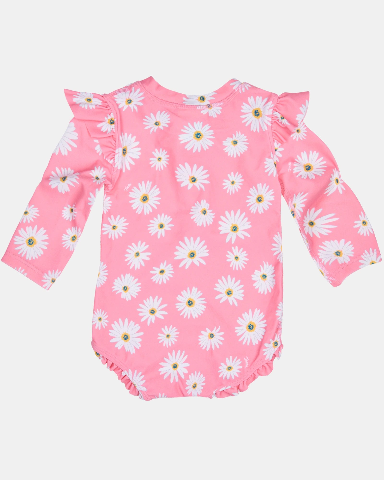 Toshi Swim Onesie L/S Ripple - Daisy Watermelon 2