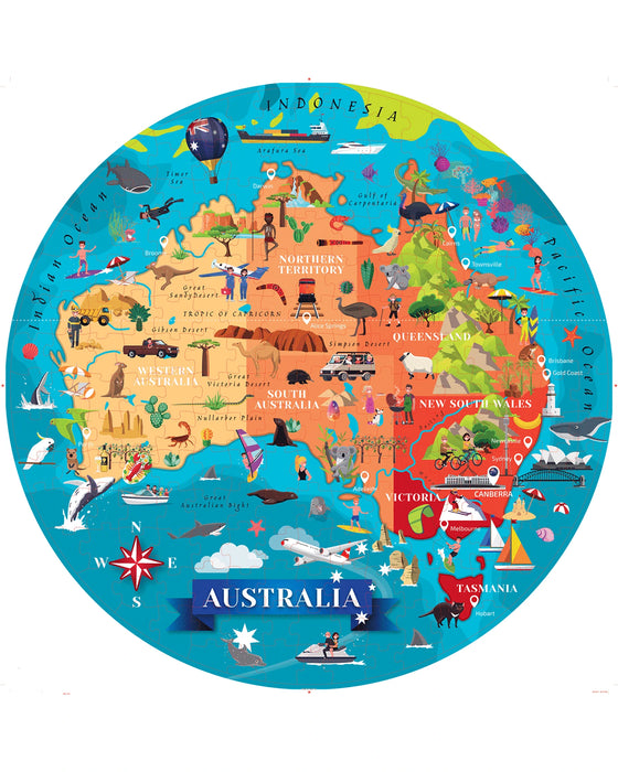 Sassi Travel Learn Explore Australia Puzzle