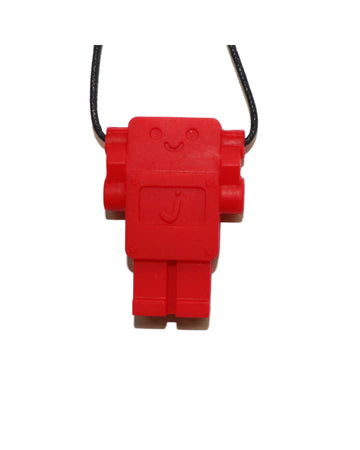 Robot Chew Pendant Red