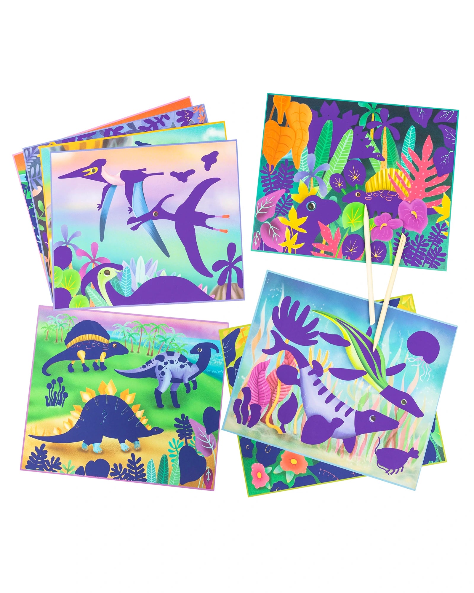 Scratch Art - Dinosaurs