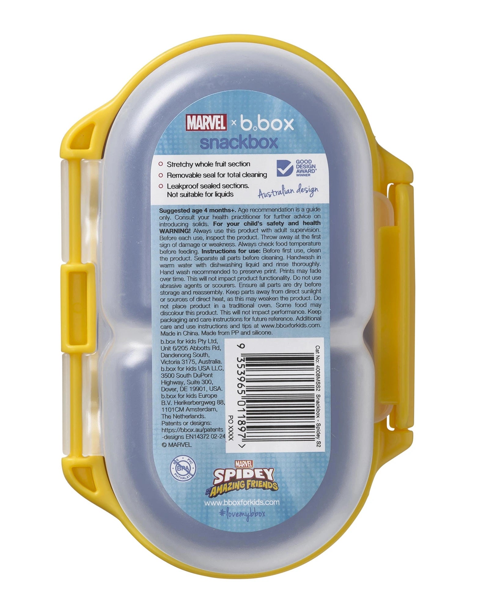 b.box Marvel Spidey Snack Box