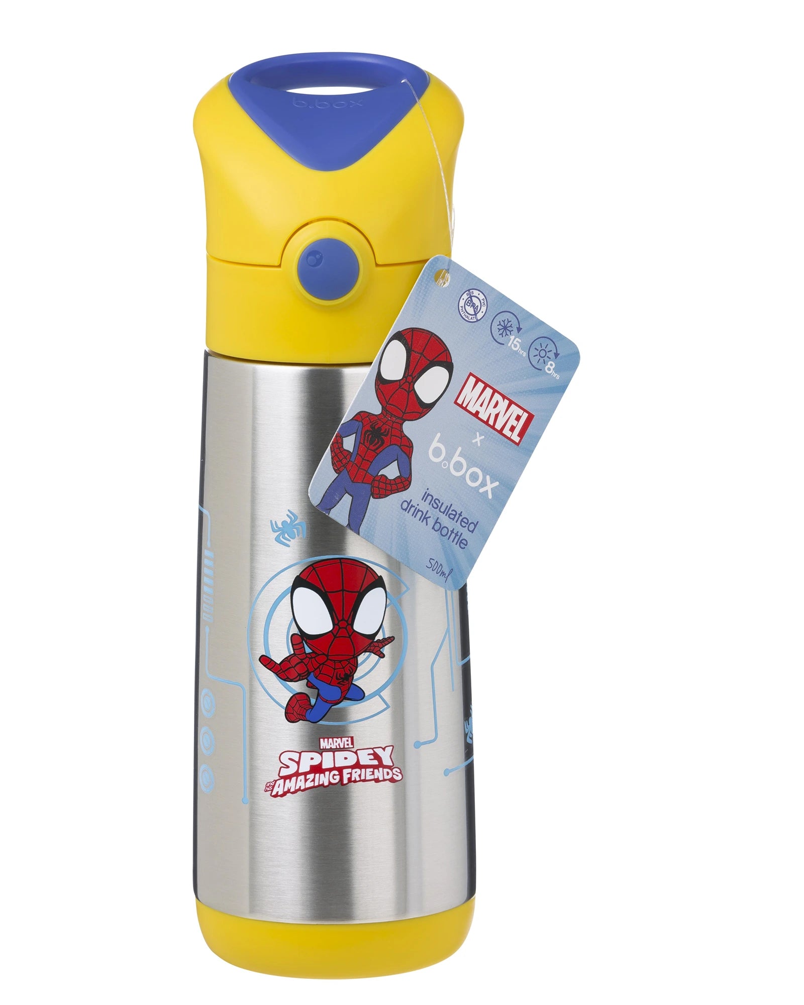 b.box Marvel Spidey Insulated Drink Bottle 500ml
