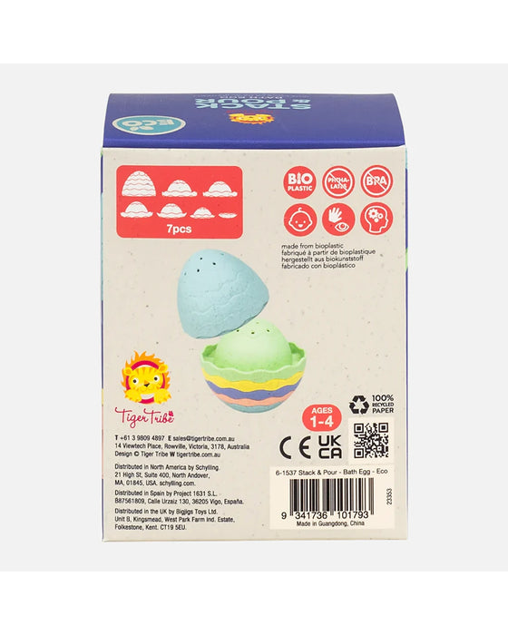 Tiger Tribe Stack and Pour Bath Egg Eco