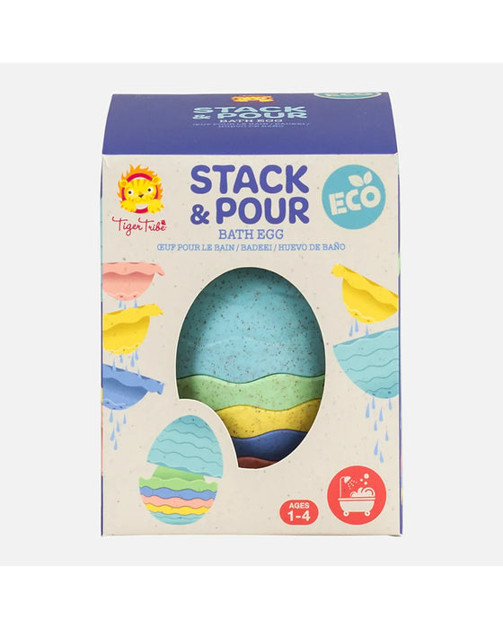 Tiger Tribe Stack and Pour Bath Egg Eco