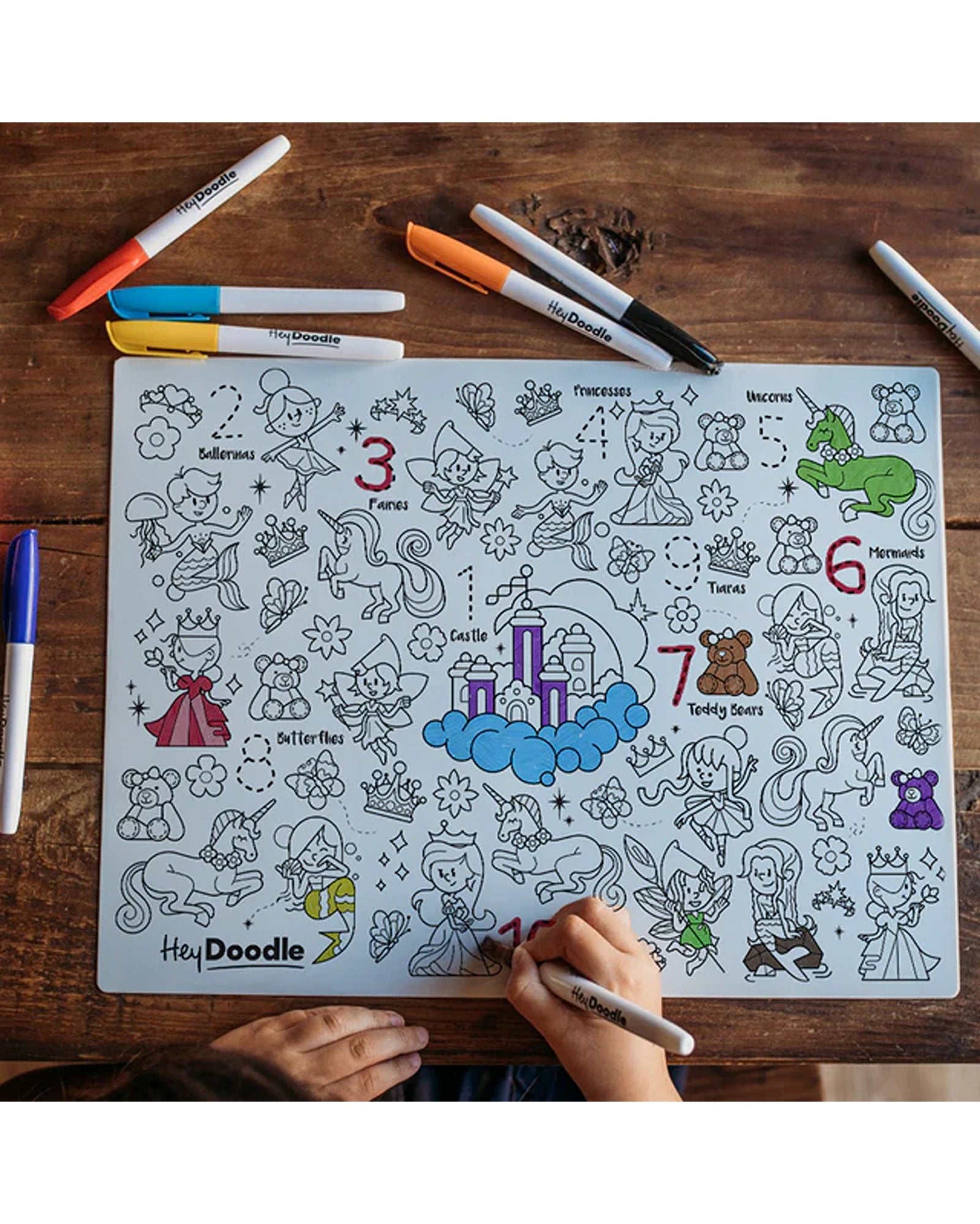 HeyDoodle Mats 123 Series Princess