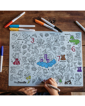 HeyDoodle Mats 123 Series Princess