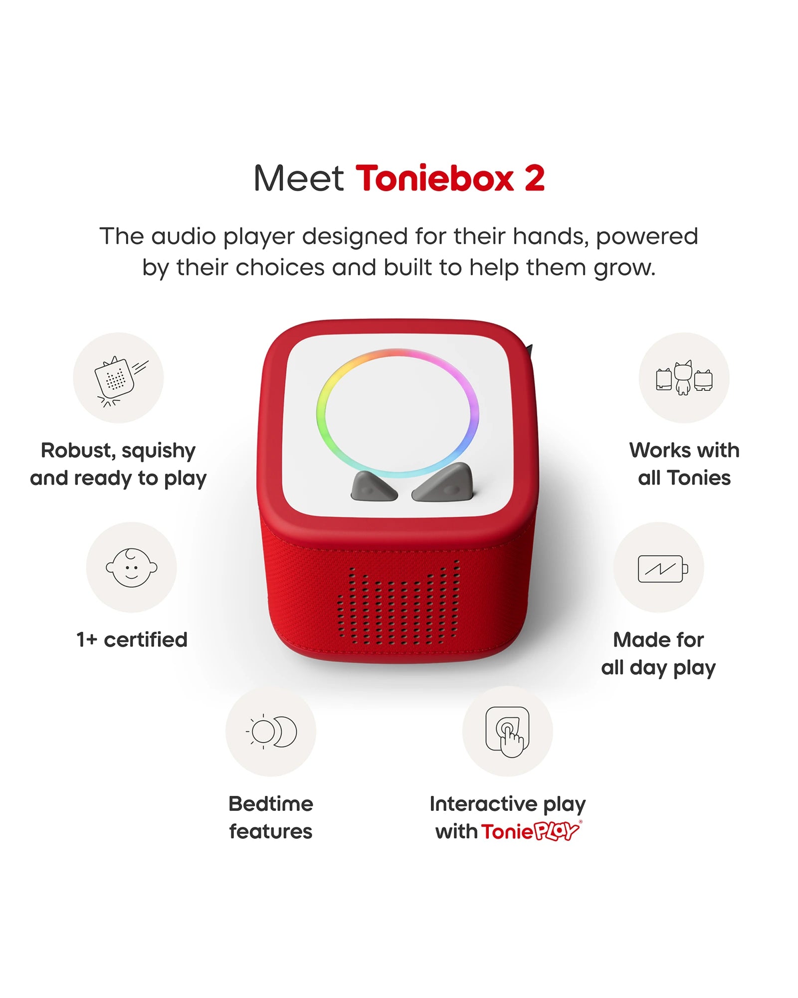 Tonies PAW Patrol Toniebox 2 Full Play Set - Sunset Red