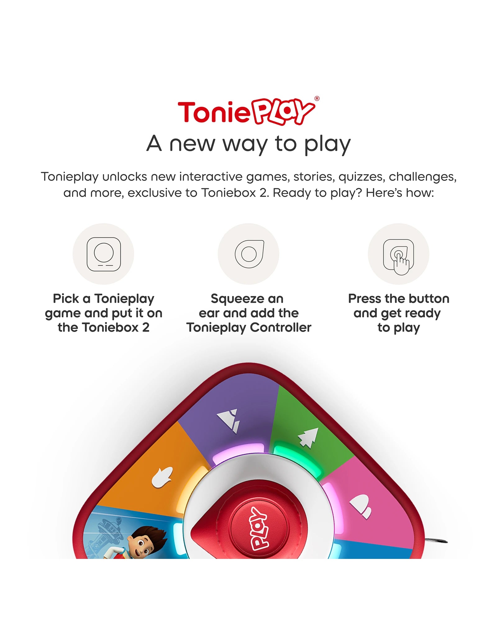 Tonies PAW Patrol Toniebox 2 Full Play Set - Sunset Red
