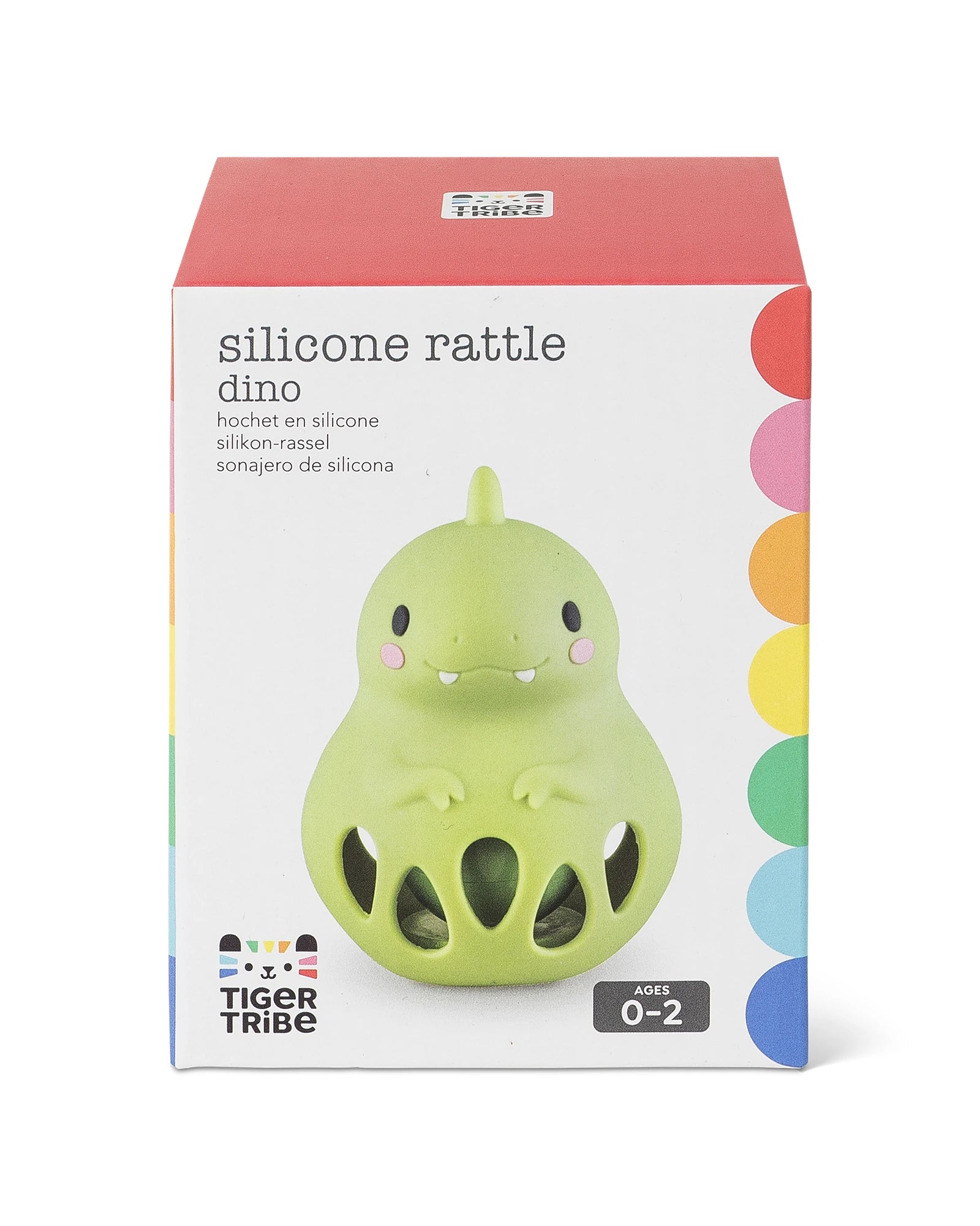 Tiger Tribe Silicone Rattle - Dino