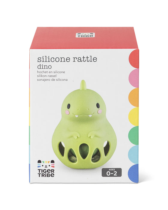 Tiger Tribe Silicone Rattle - Dino