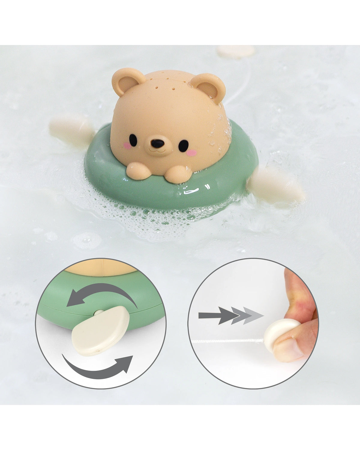 Bath Paddle Boat - Bear