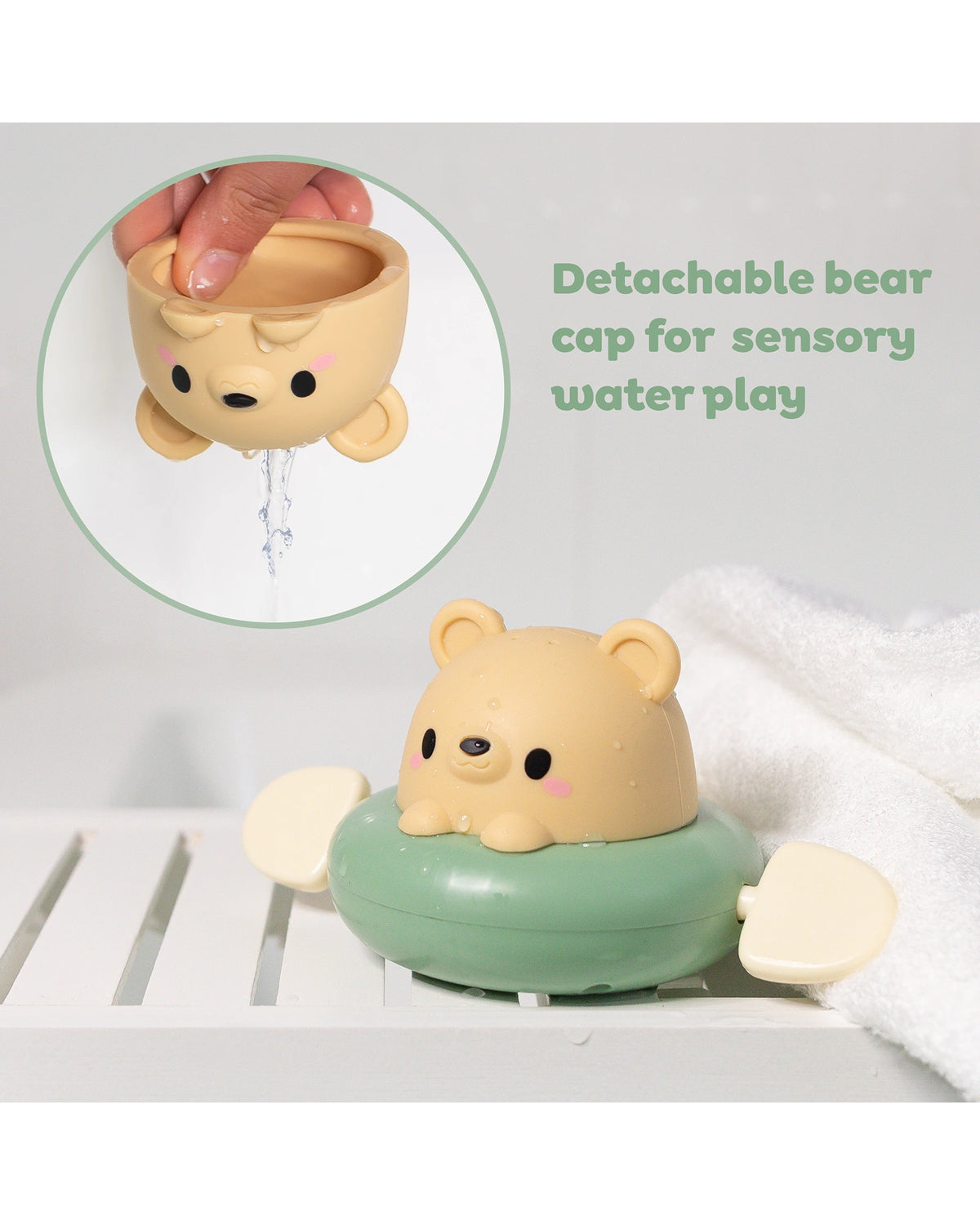 Bath Paddle Boat - Bear