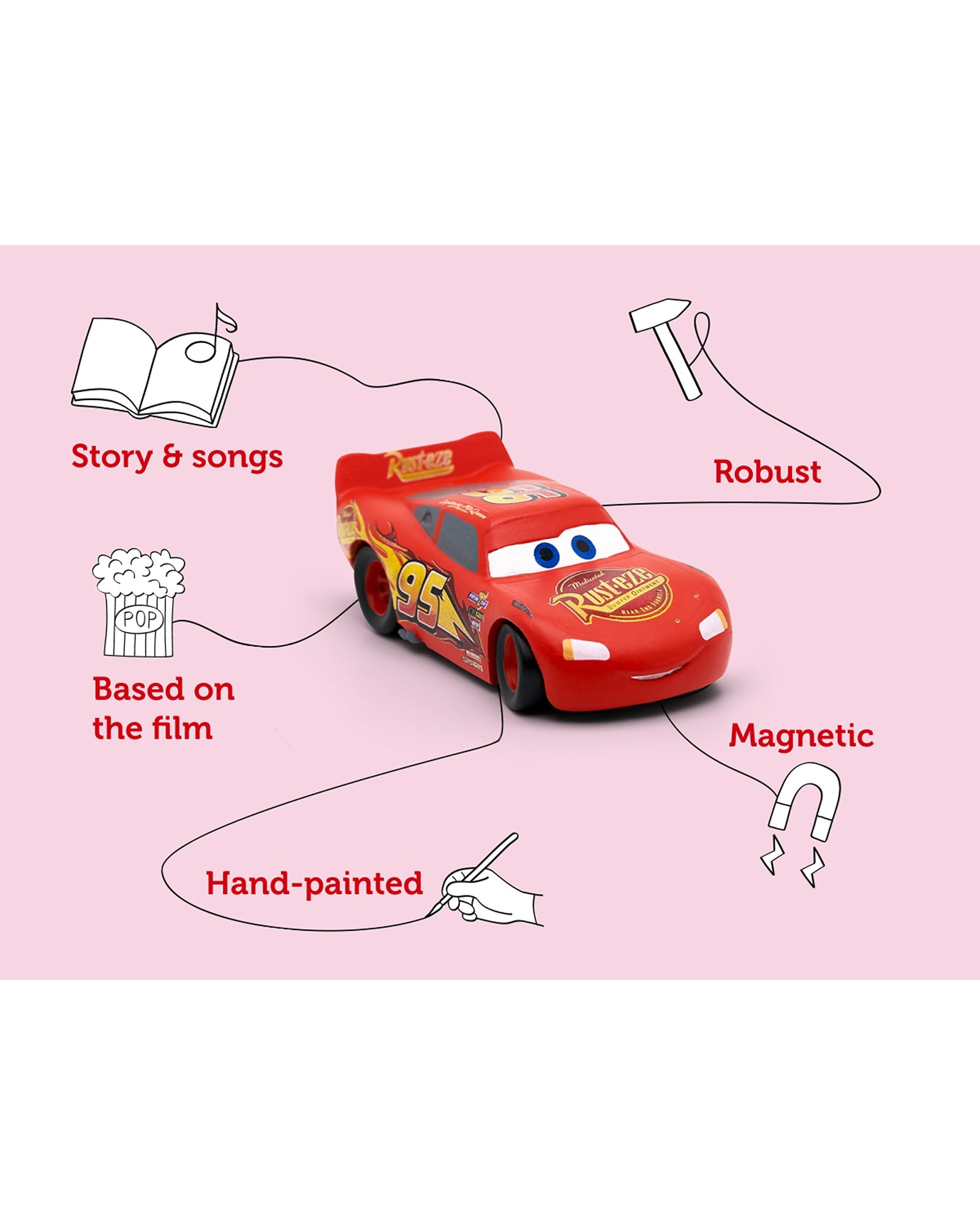 Tonies Disney Cars Lightning Mcqueen Tonie Audio Character