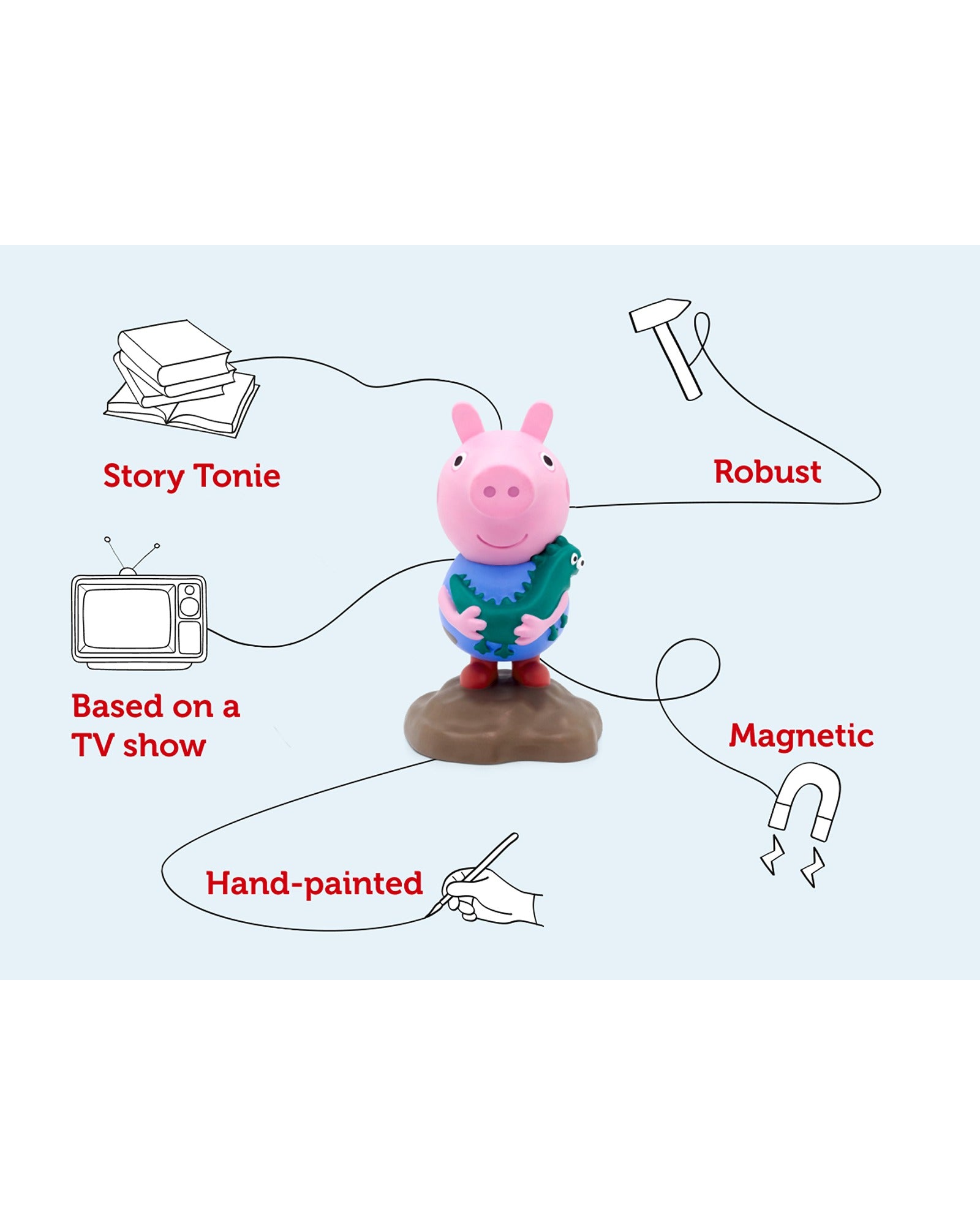 Tonies Peppa Pig George Pig Tonie Audio Character