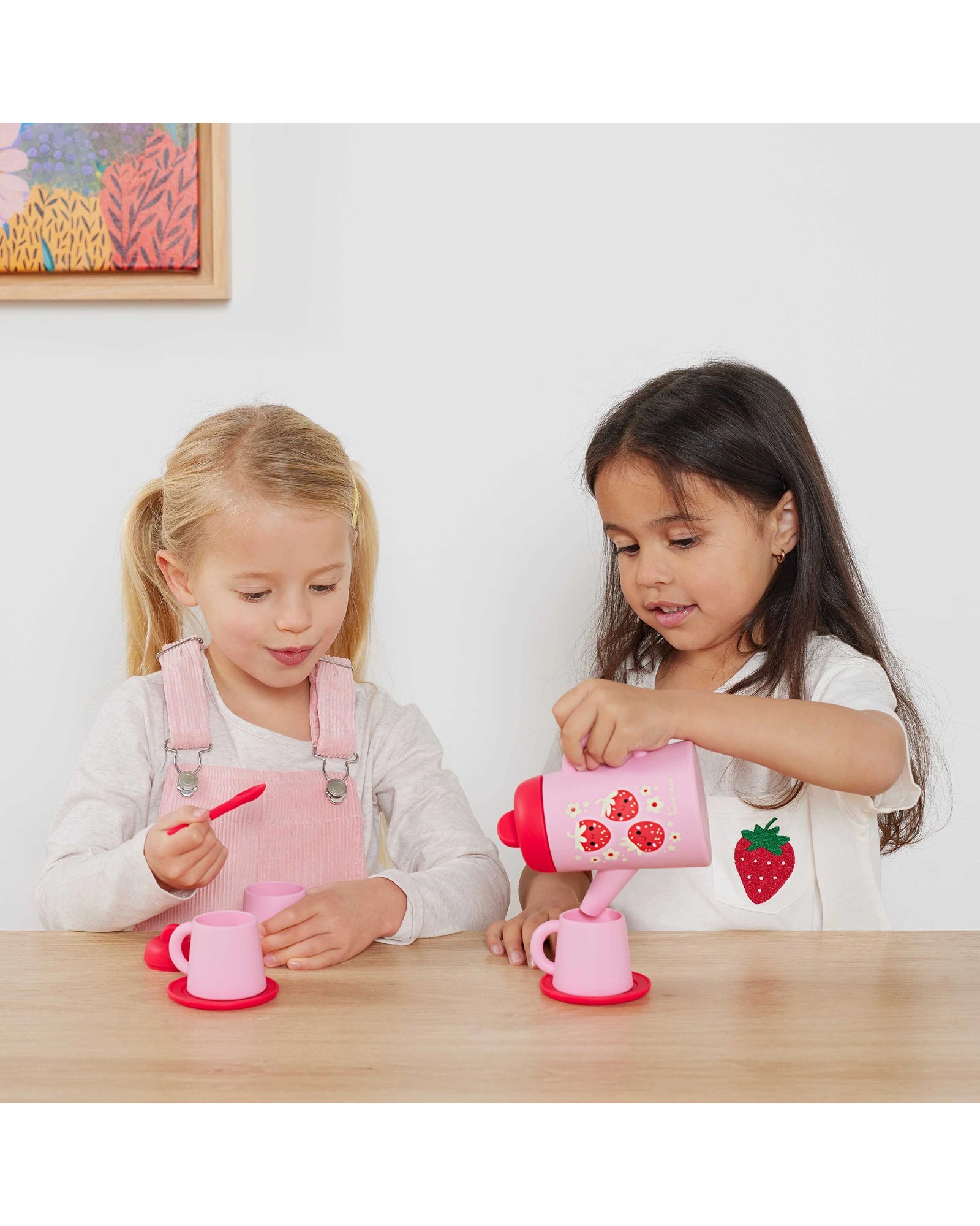 Silicone Tea Set - Strawberry Patch