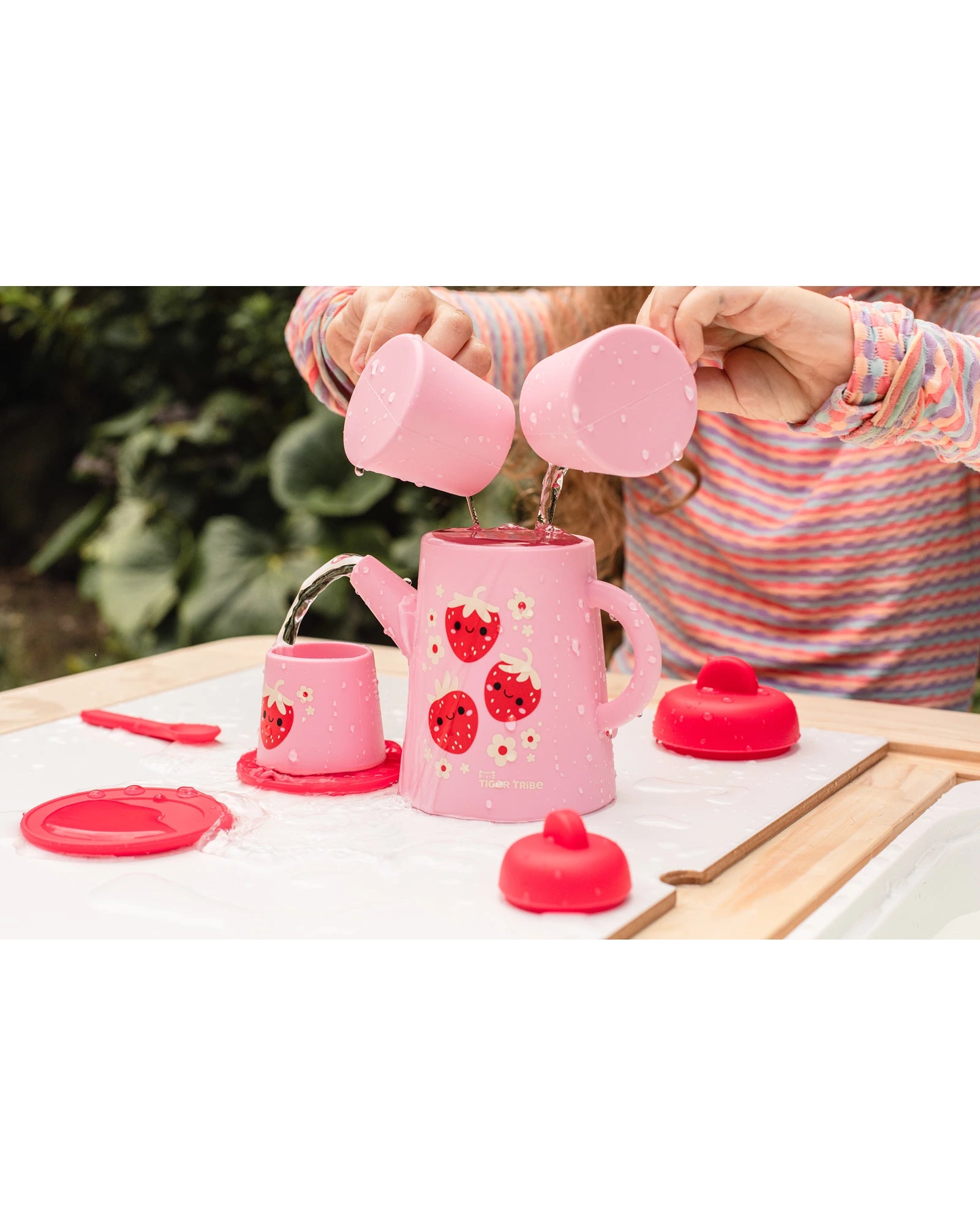 Silicone Tea Set - Strawberry Patch