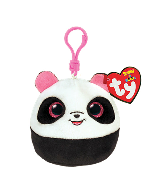 TY Squishy Beanies Clip Bamboo Panda