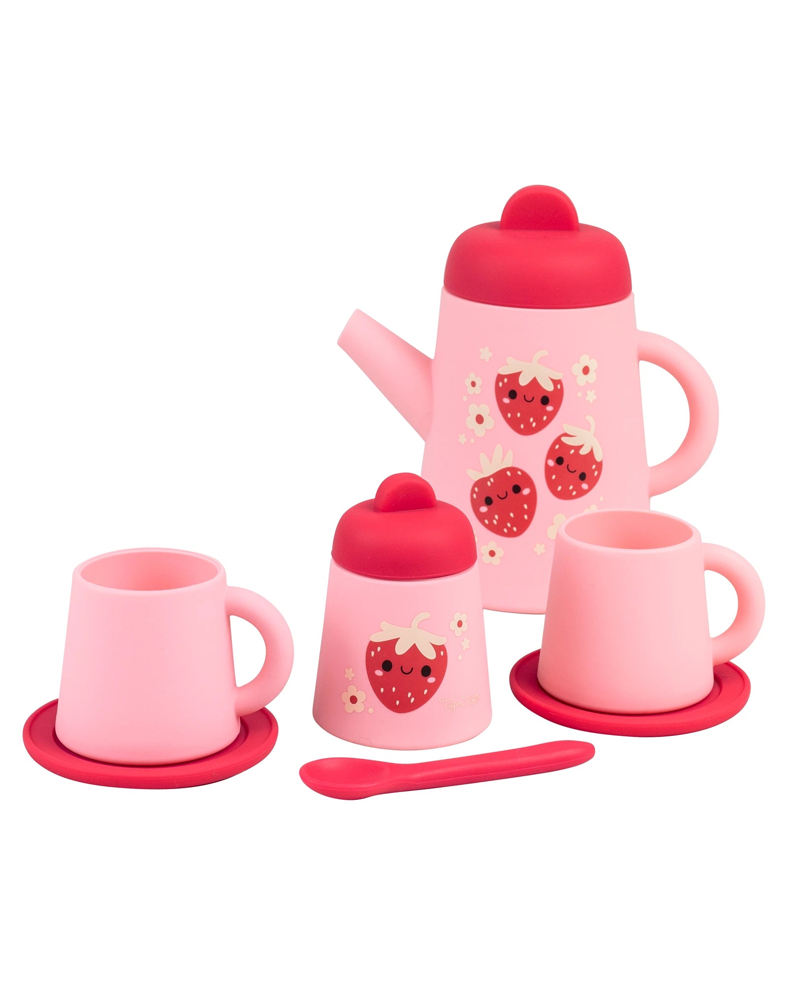 Silicone Tea Set - Strawberry Patch