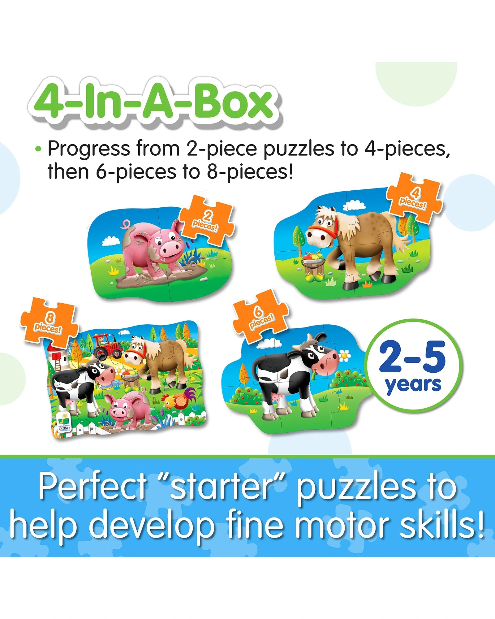 The Learning Journey 4 In A Box Puzzles Farm