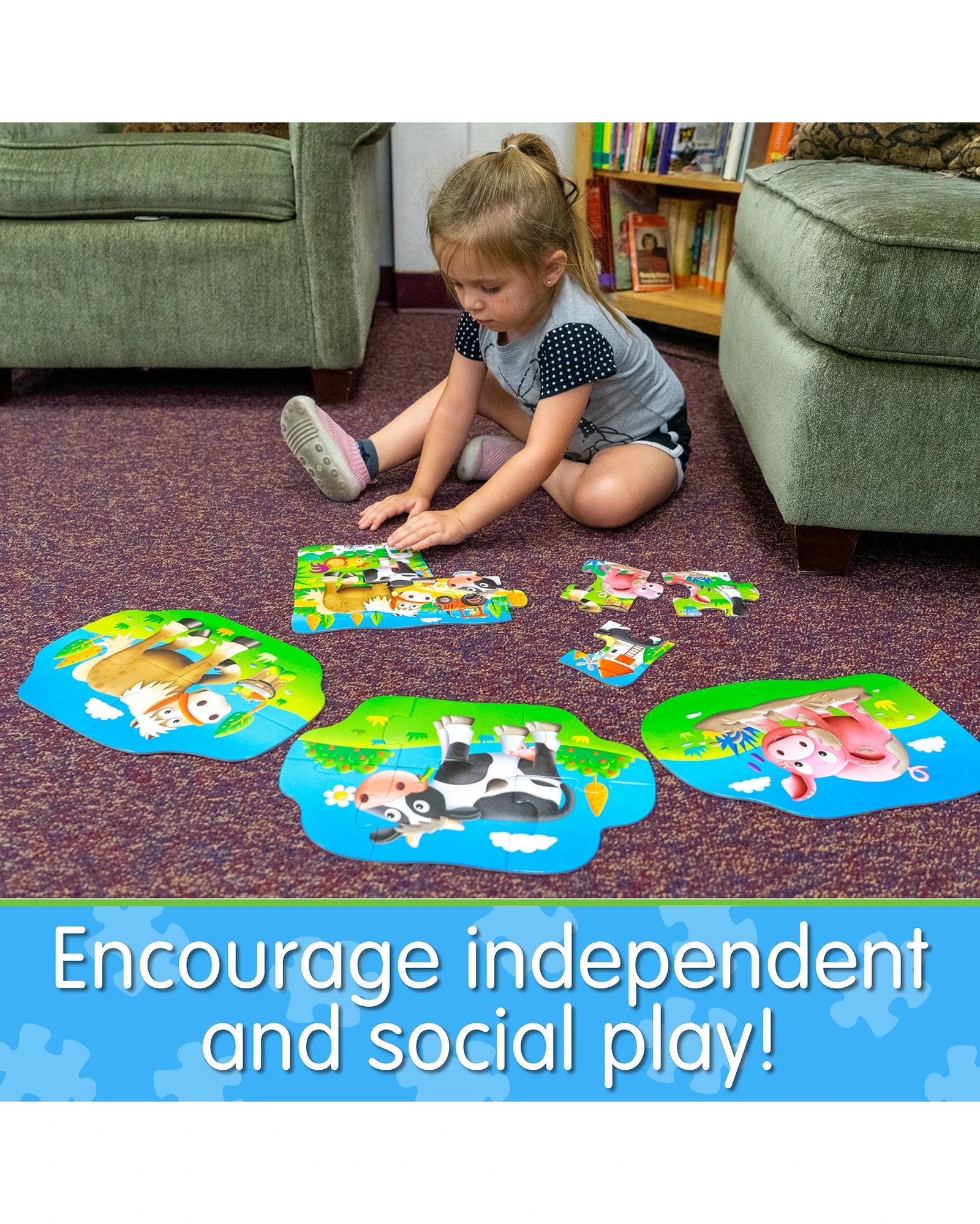 The Learning Journey 4 In A Box Puzzles Farm