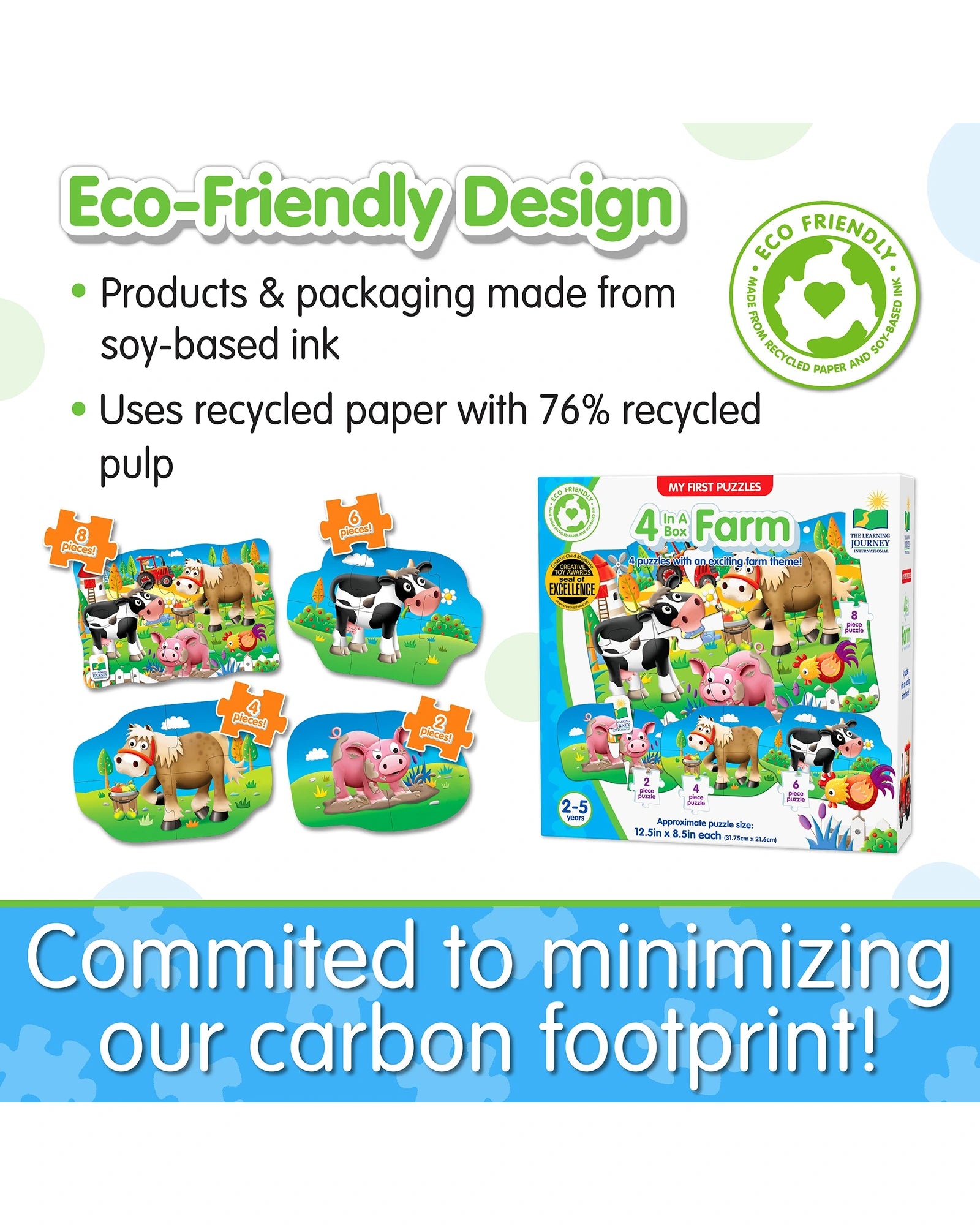 The Learning Journey 4 In A Box Puzzles Farm