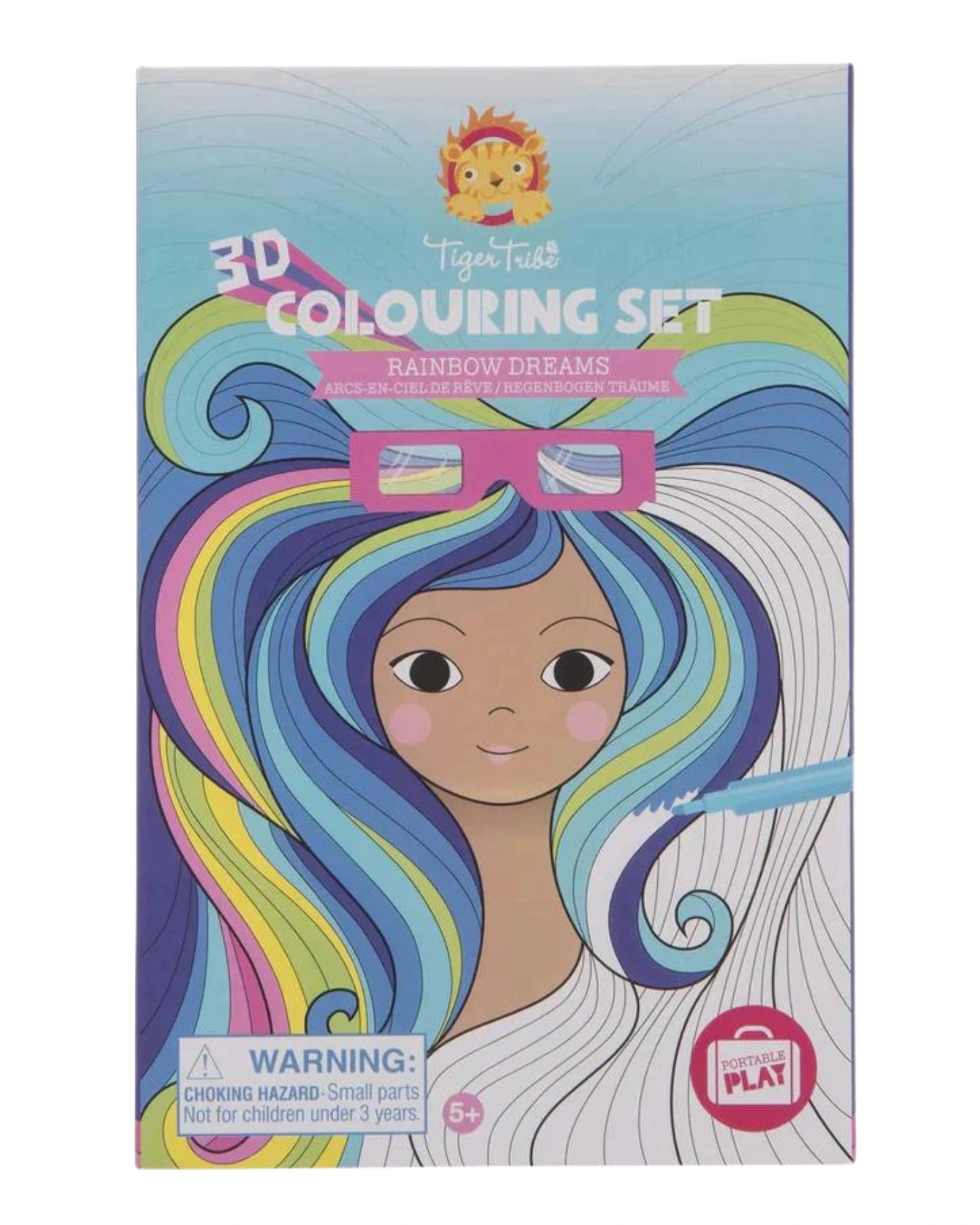 Tiger Tribe 3D Colouring Set Rainbow Dreams