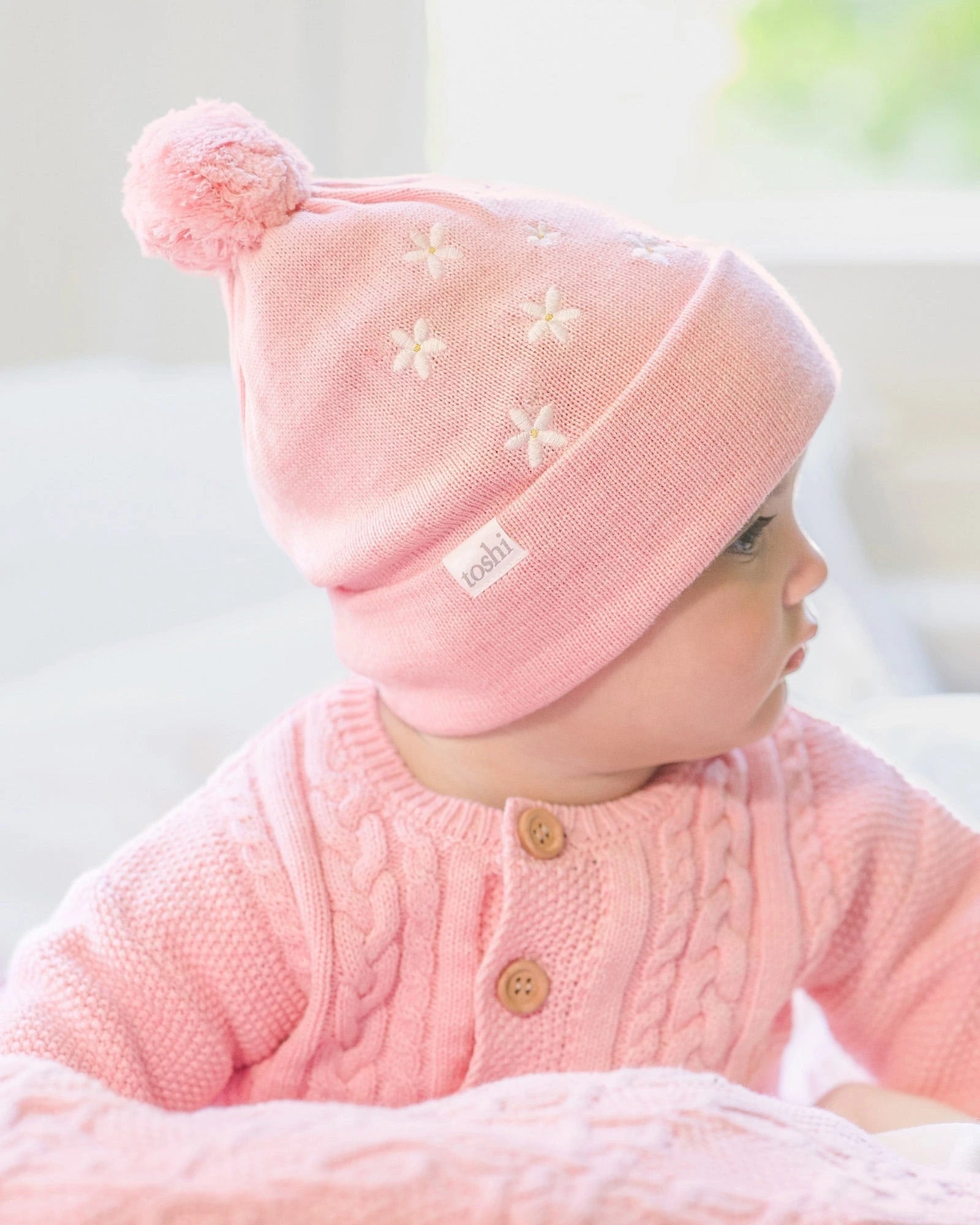 Organic Beanie Mystical, Jasmine Rose