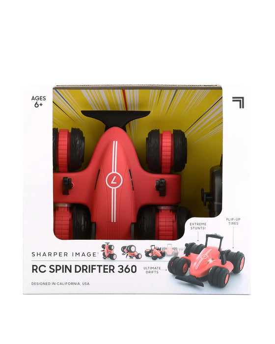 Sharper Image Toy Remote Control Spin Drifter 360 Matte Red