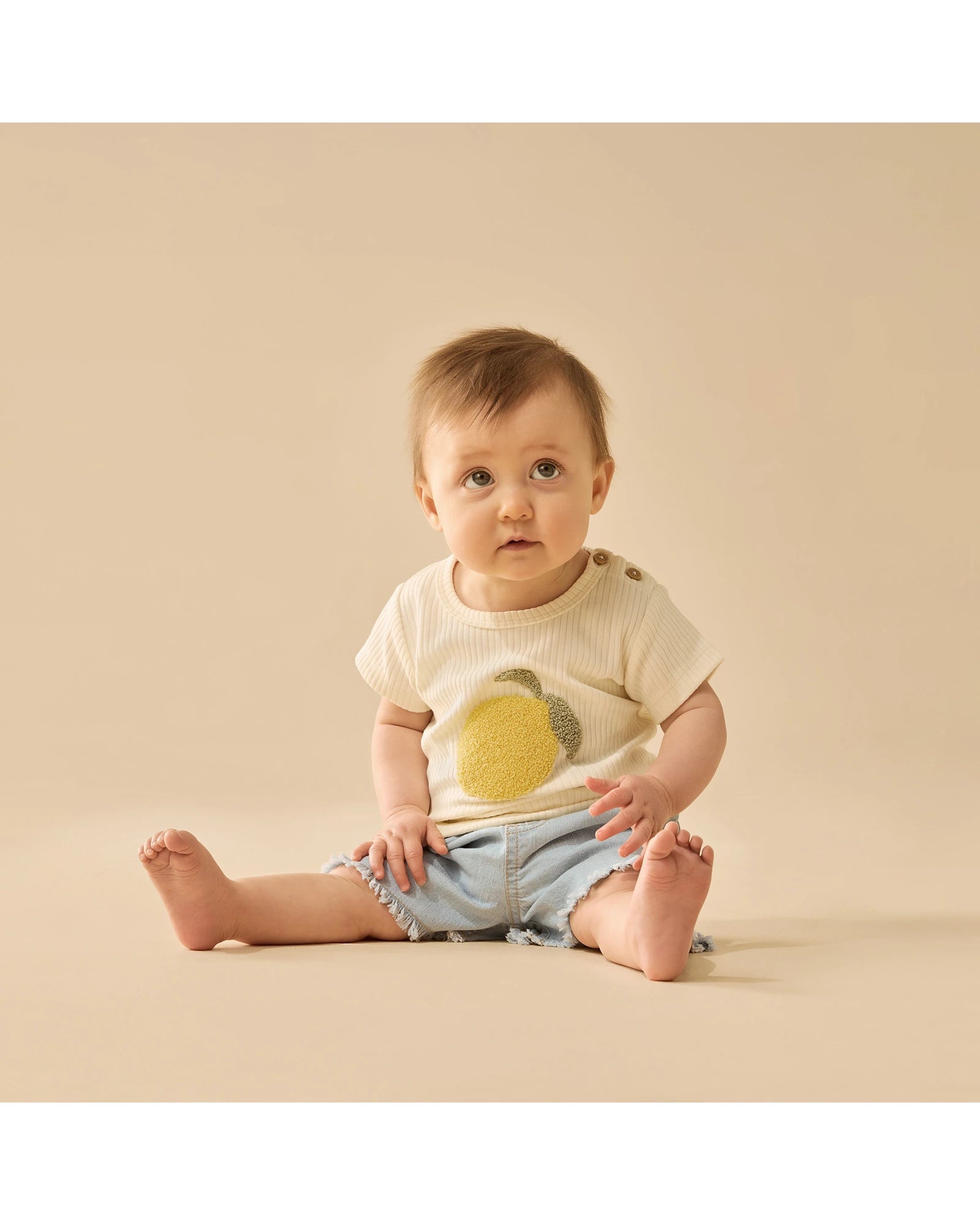 Wilson & Frenchy Lemon Leaf Organic Tee 3-6 Months