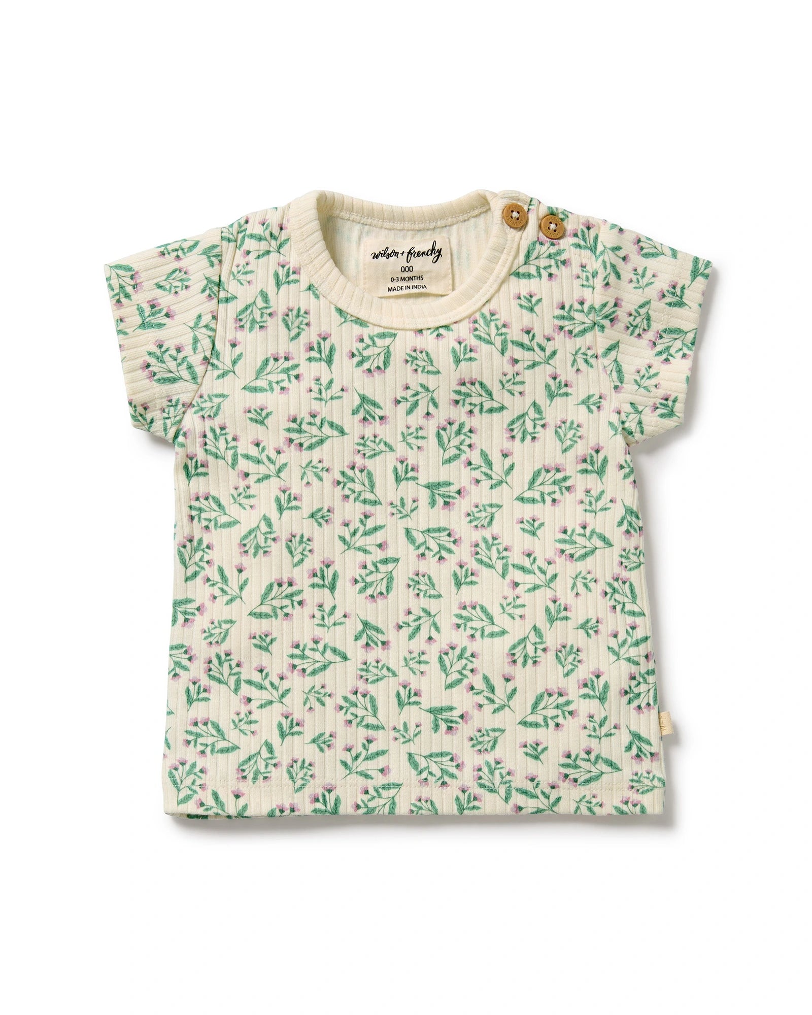 Wilson & Frenchy Periwinkle Organic Tee 0-3 Months