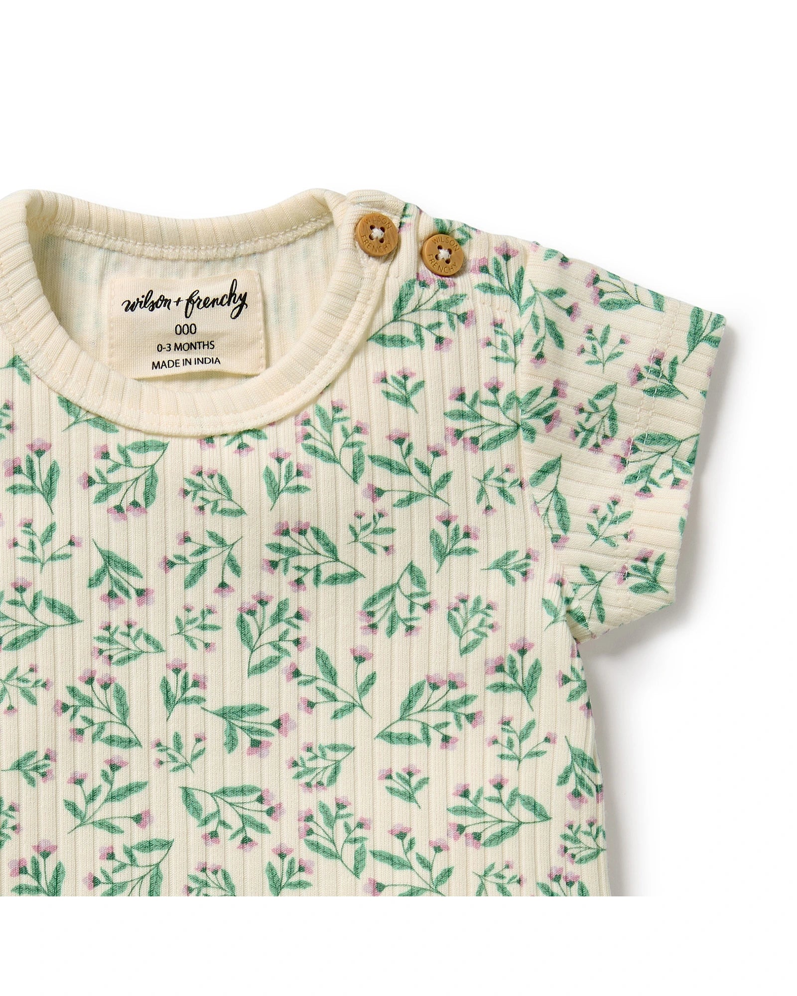 Wilson & Frenchy Periwinkle Organic Tee 0-3 Months