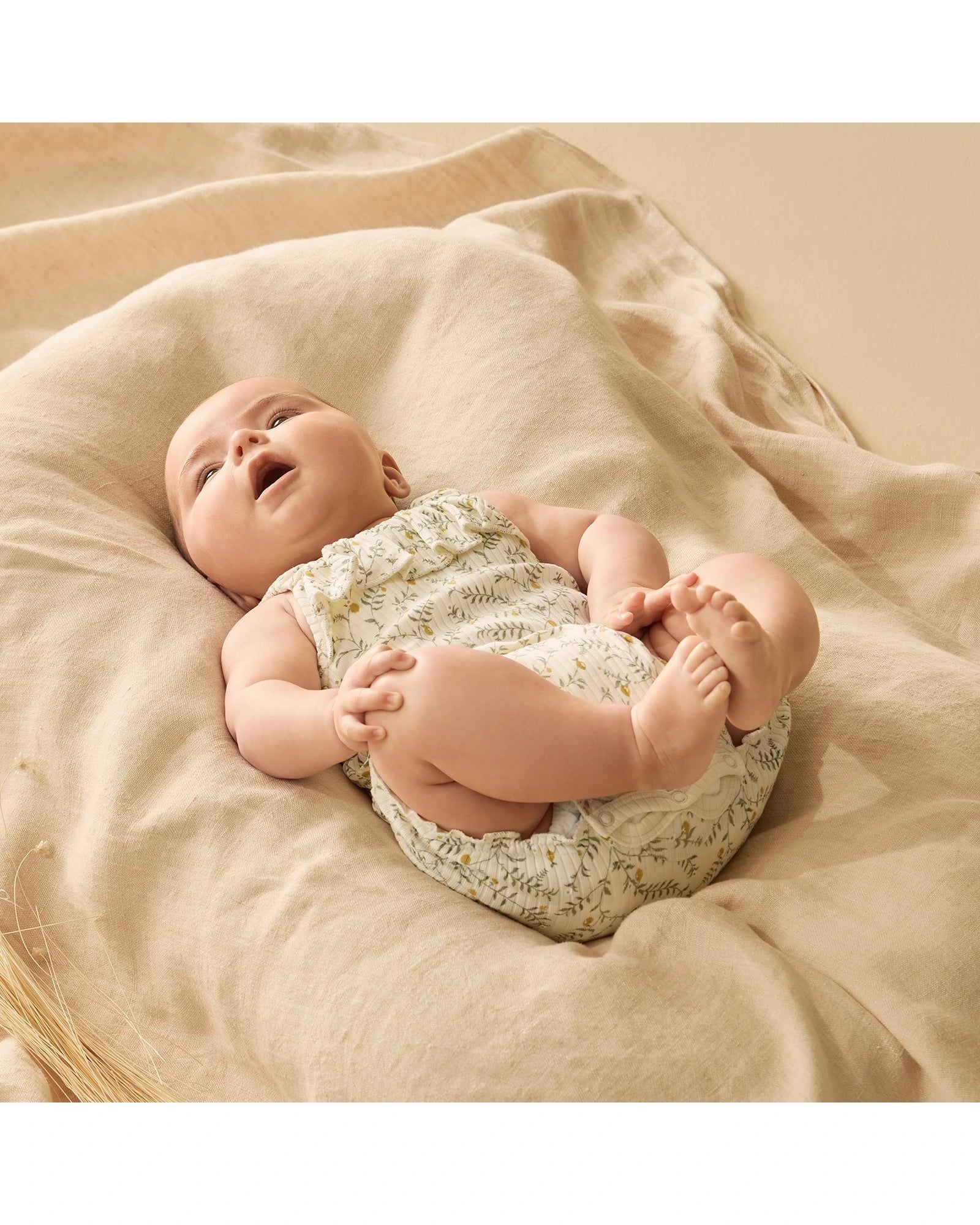 Wilson & Frenchy Lemon Leaf Organic Playsuit 3-6 Months