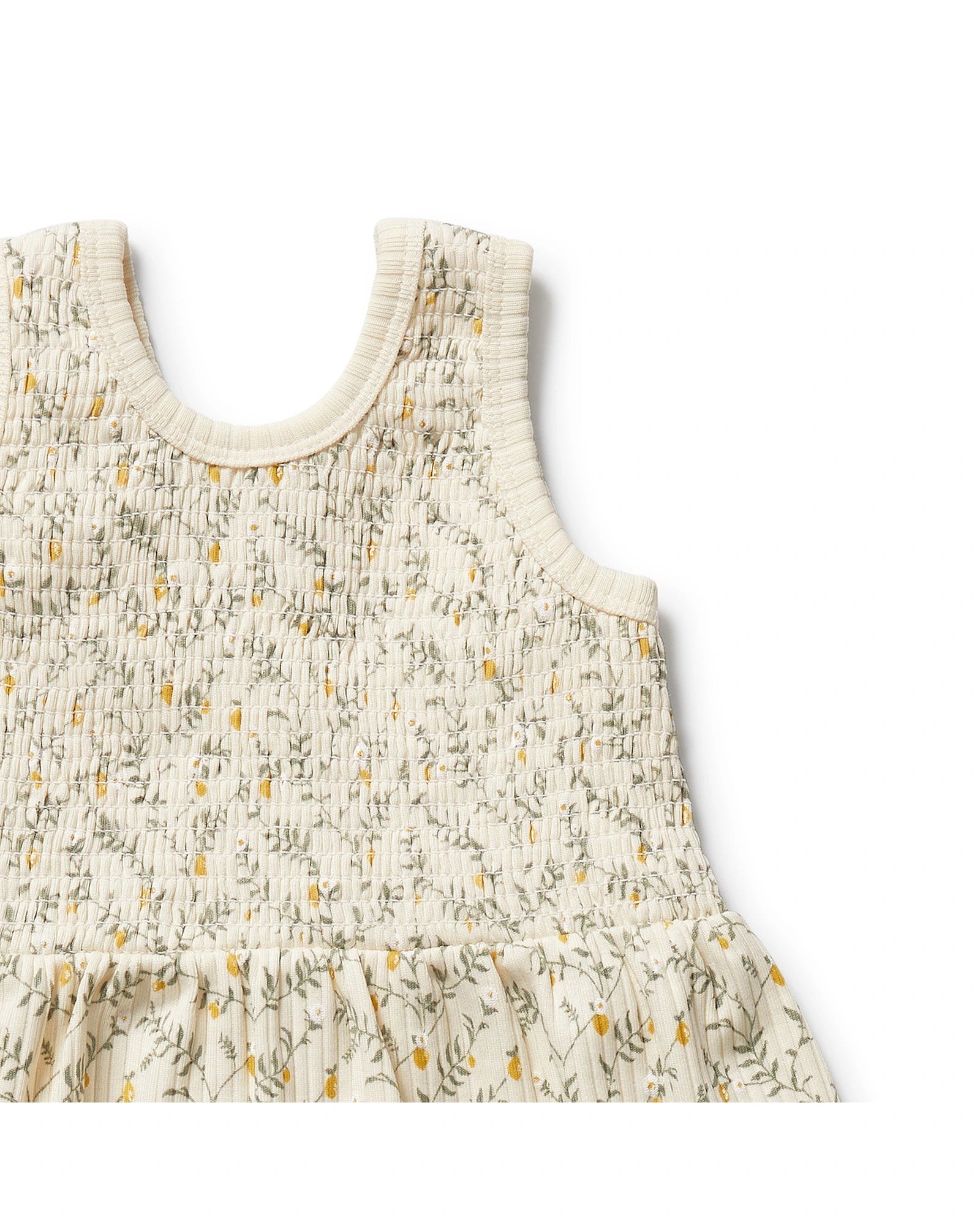 Wilson & Frenchy Lemon Leaf Organic Dress Set 3-6 Months