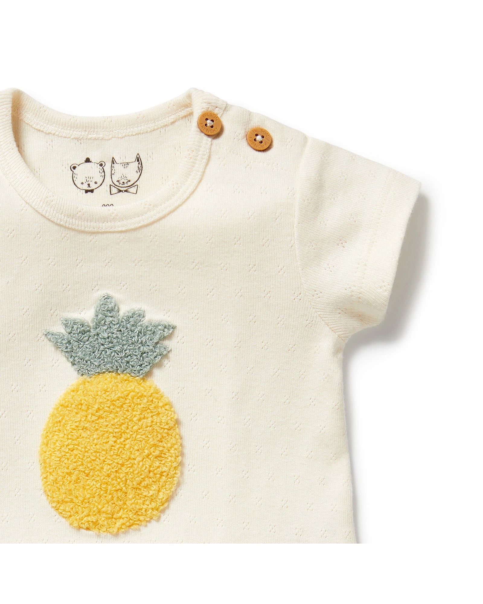Wilson & Frenchy Piney Pals Organic Pointelle Tee 12-18 Months