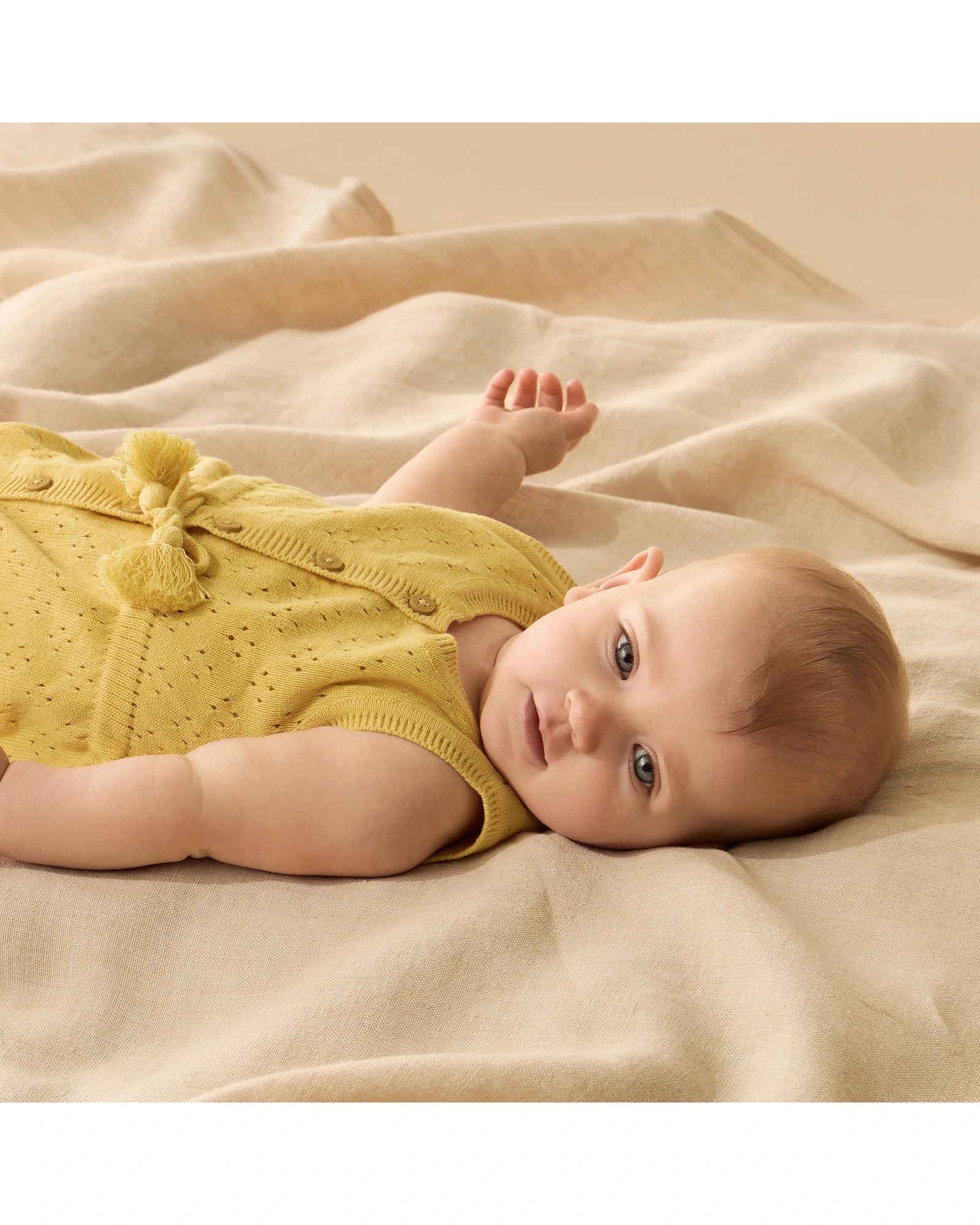 Wilson & Frenchy Sunny Sorbet Organic Knitted Tie Bodysuit 12-18 Months