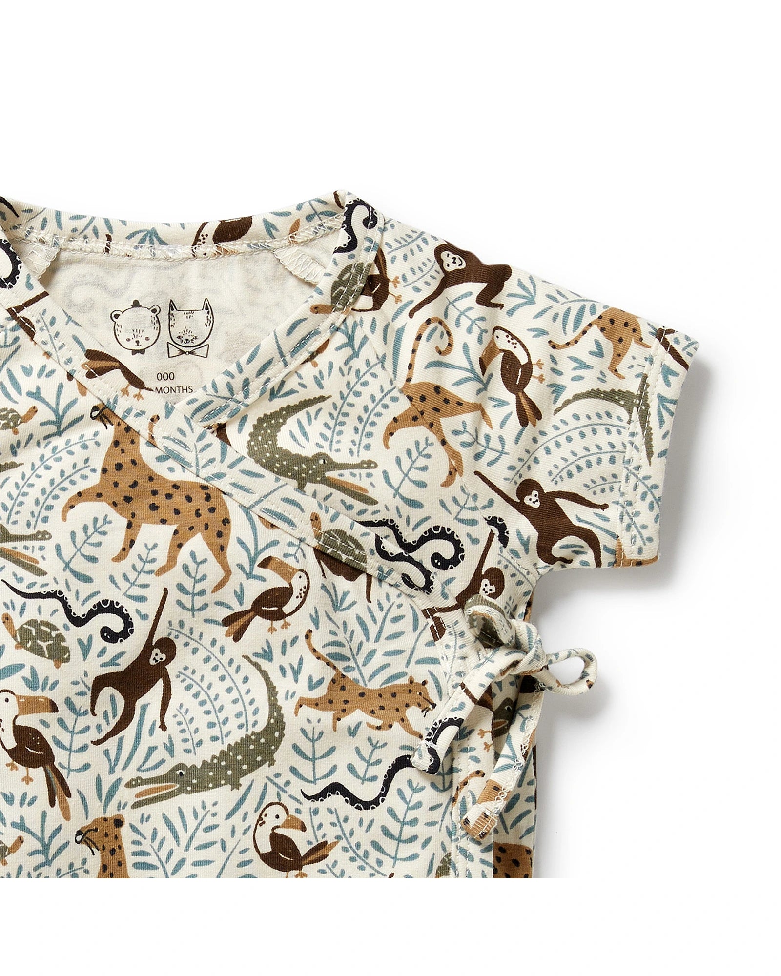 Wilson & Frenchy Mini Jungle Organic Kimono Set 12-18 Months